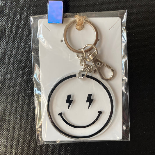 Porte-clés "Happy face" black