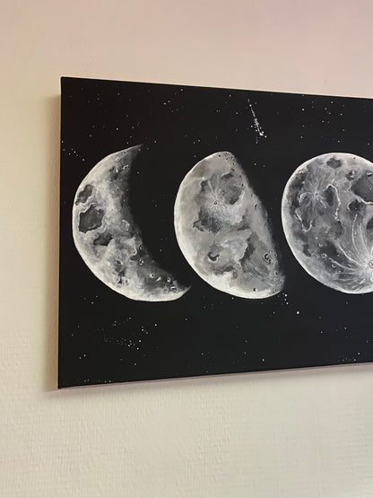 Peinture sur toile "Phases de Lune"