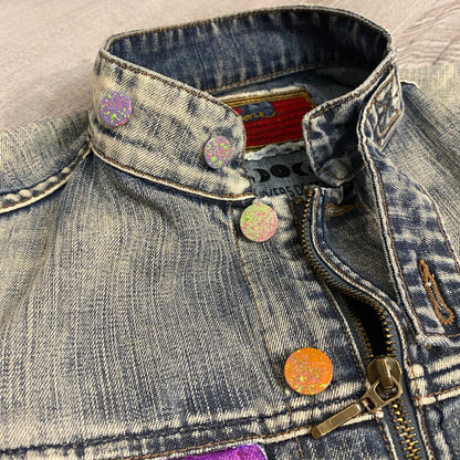 Veste en jean "Sunset vibes"