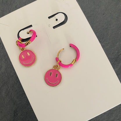 Boucles d'oreilles Smiley "2 en 1"