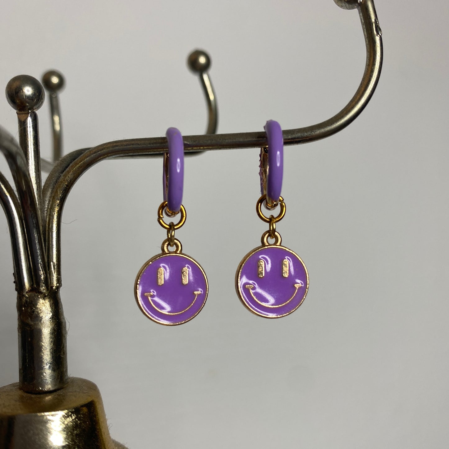 Boucles d'oreilles Smiley "2 en 1"