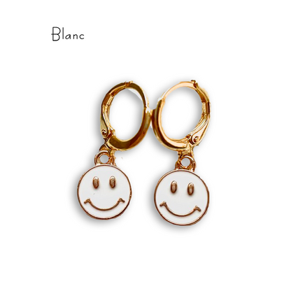 Boucles d'oreilles Smiley